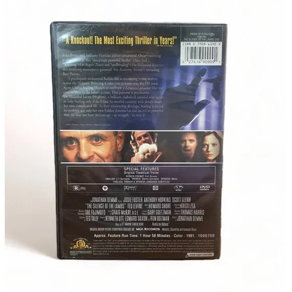 The Silence of the Lambs 1991, DVD Format, Excellent Condition - Picture 2 of 4